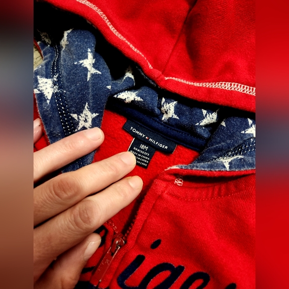 TWO Tommy Hilfiger Toddler 18m Sweatsuits w Pant &Full Zip both sets euc - Picture 7 of 10